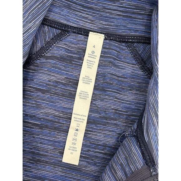 Lululemon Nice Asana Jacket Womens Size 4 Space Cadet Blue Full Zip Luon - Picture 7 of 8